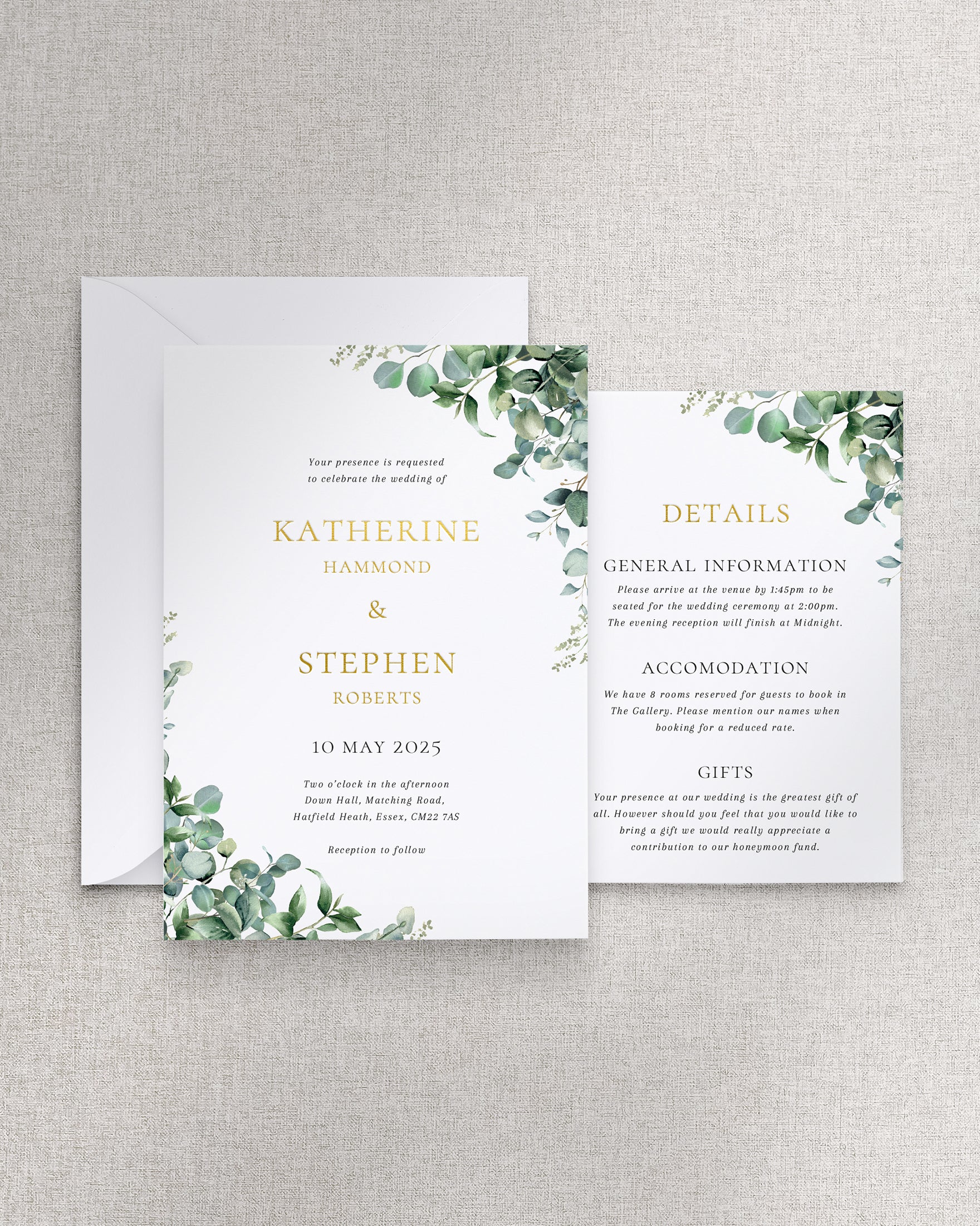 Anthony Invitation 2 Card Suite