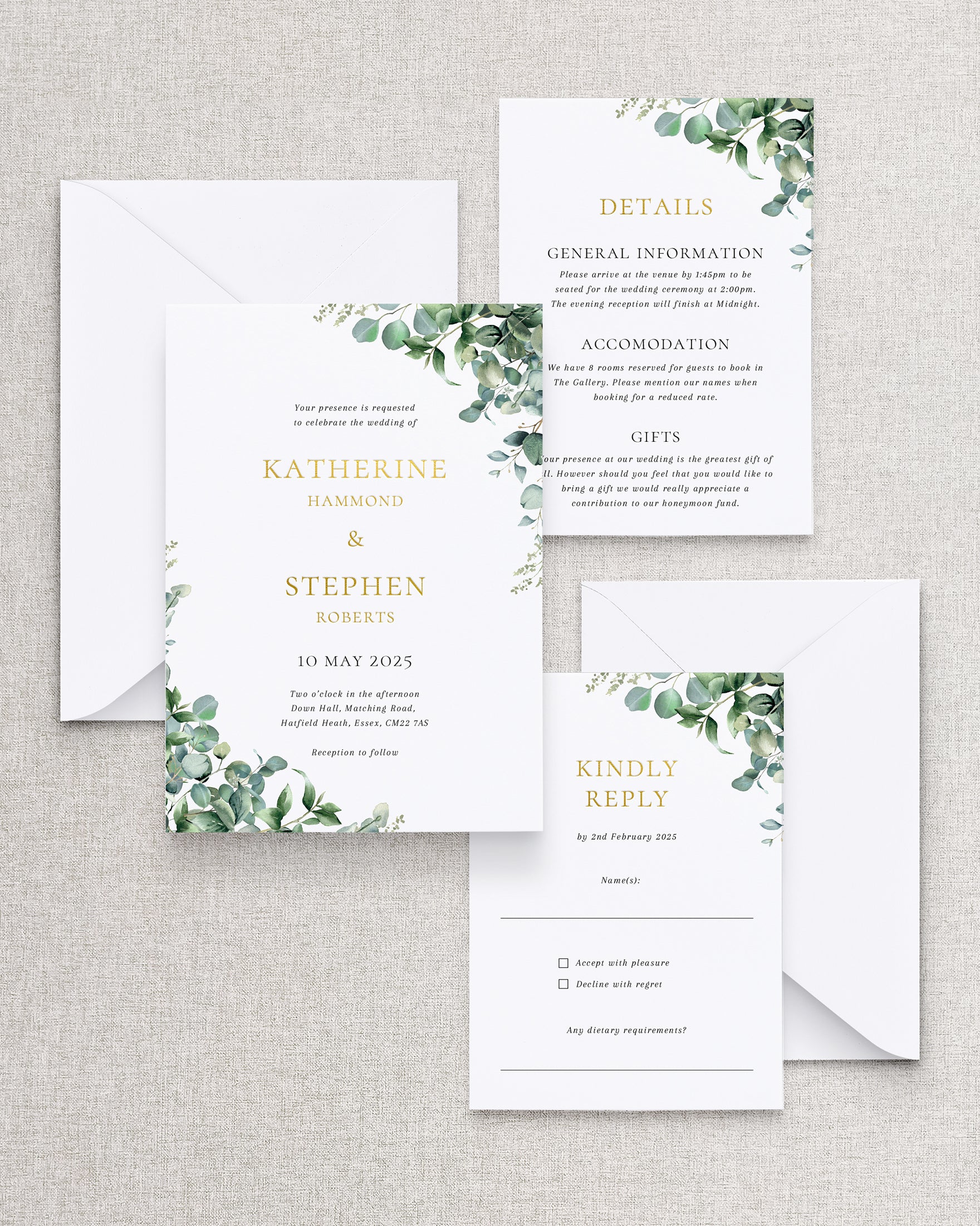 Anthony Invitation 3 Card Suite