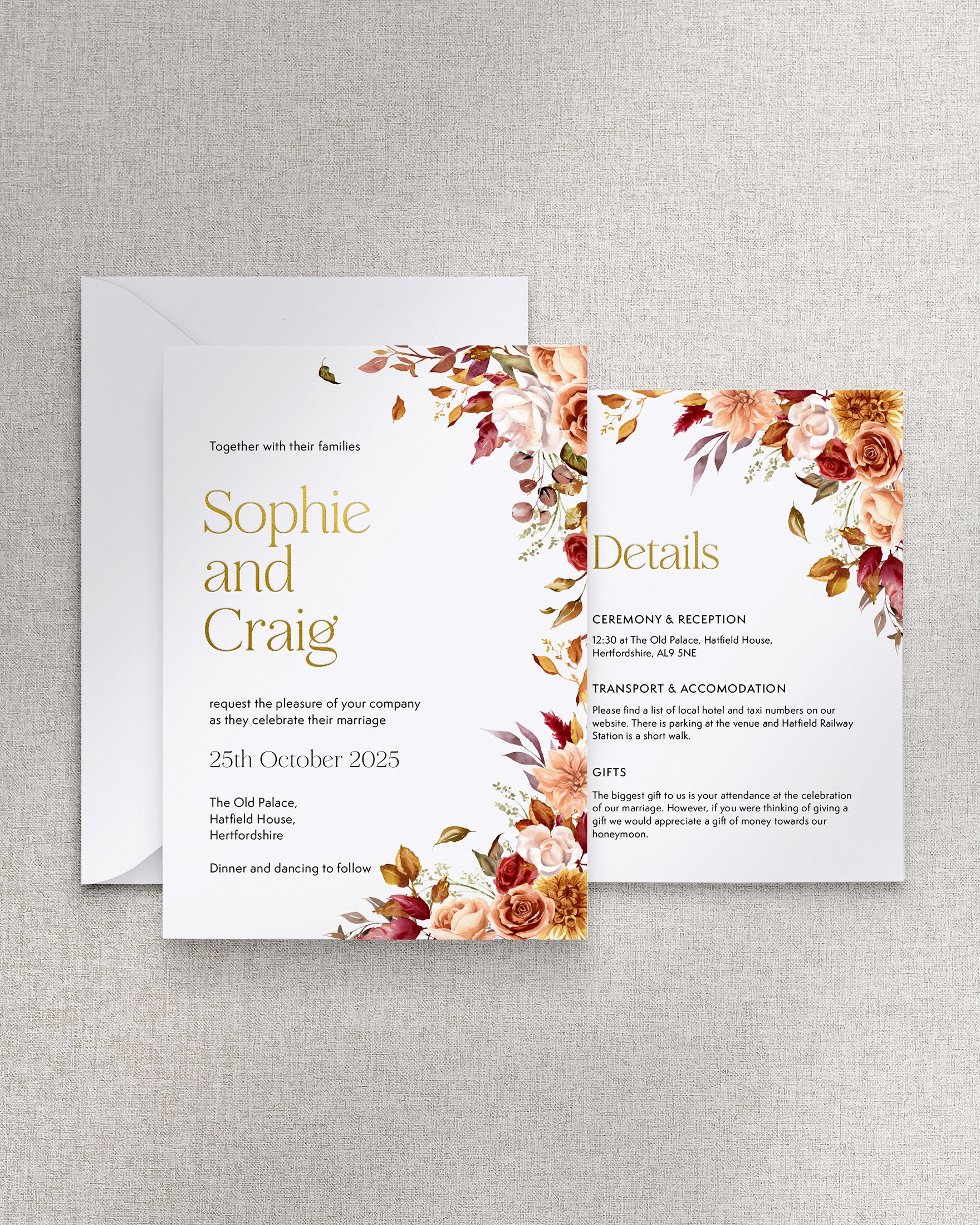 Augustus Invitation 2 Card Suite