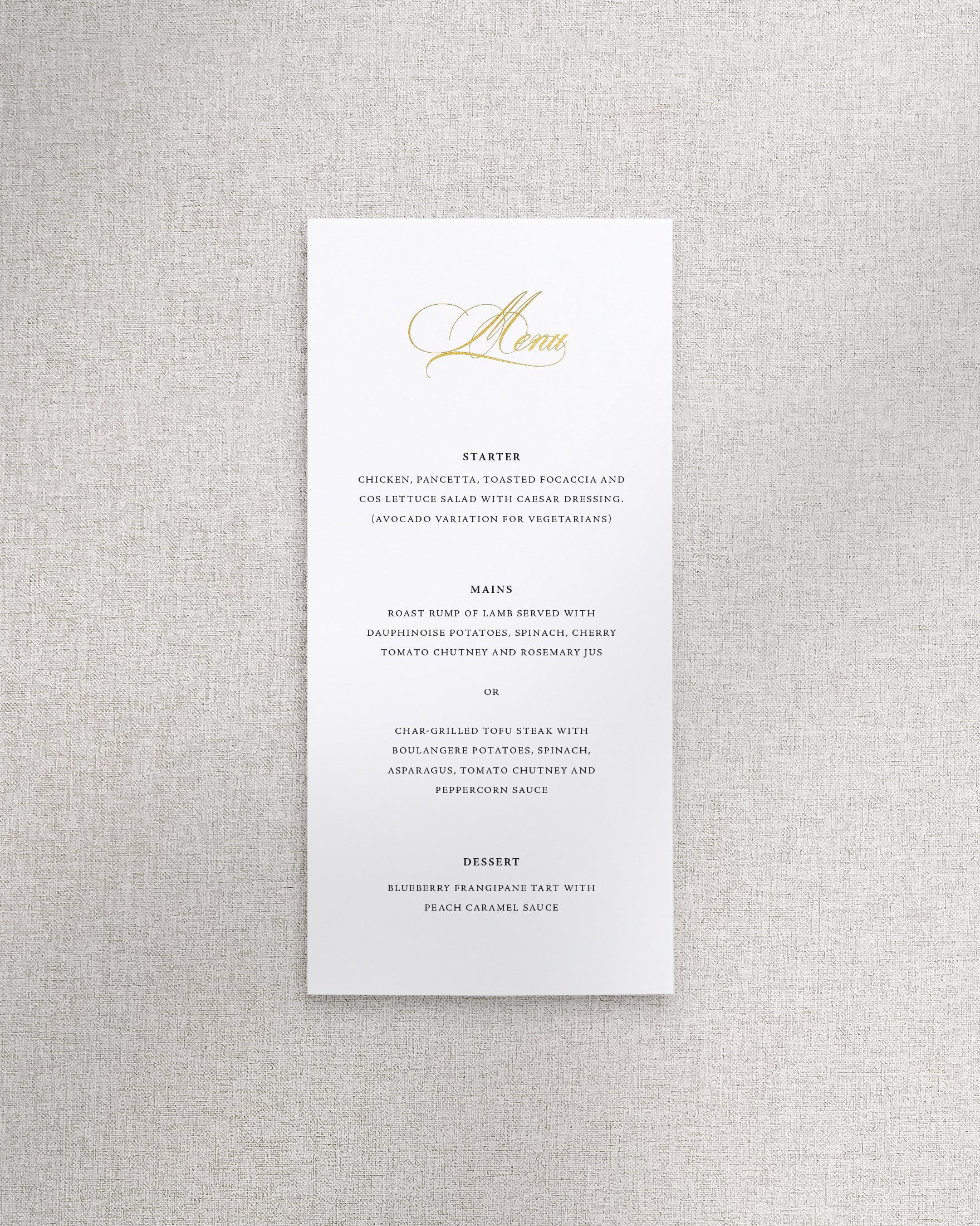 Beatrice Menu