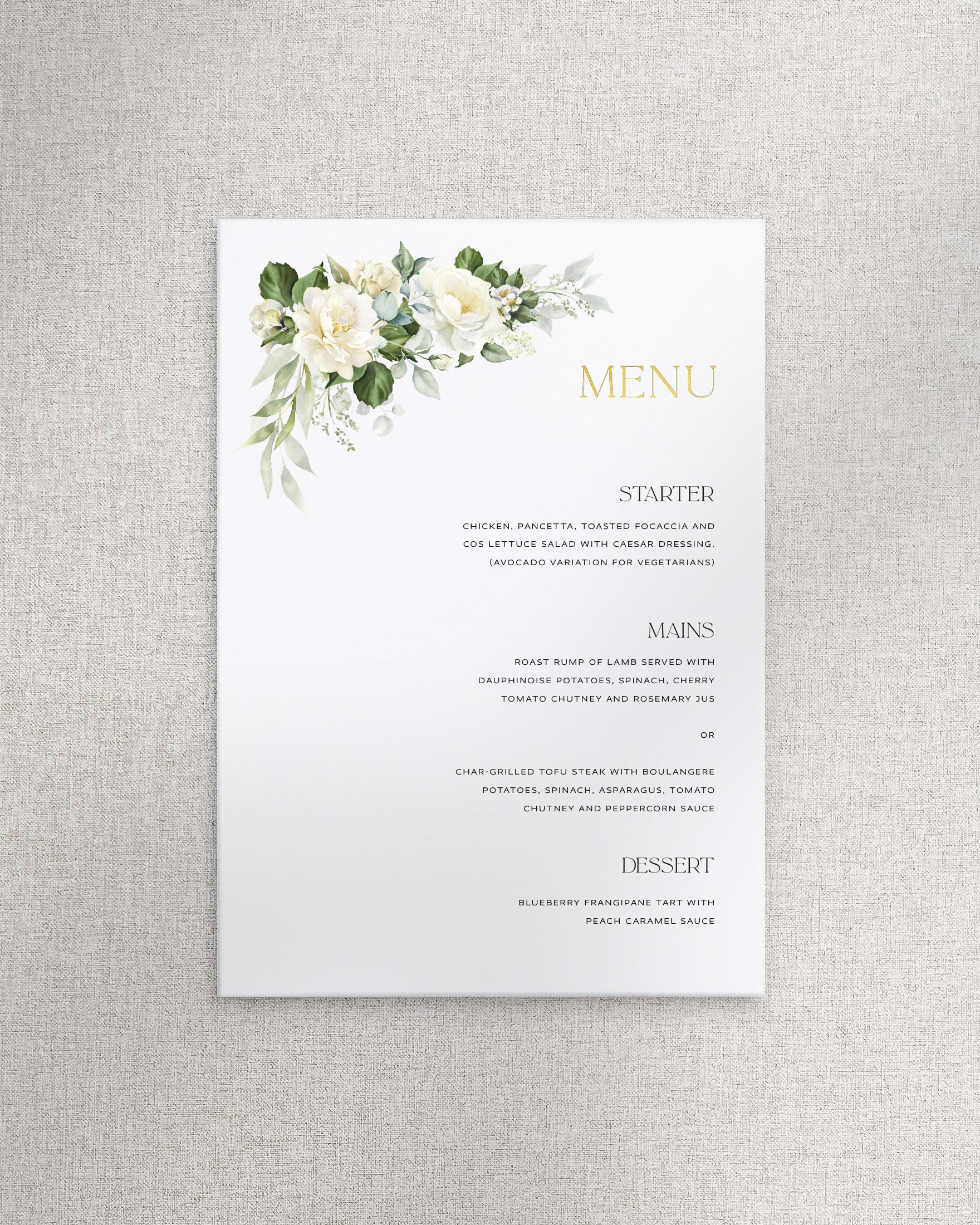 Bianca Menu A5