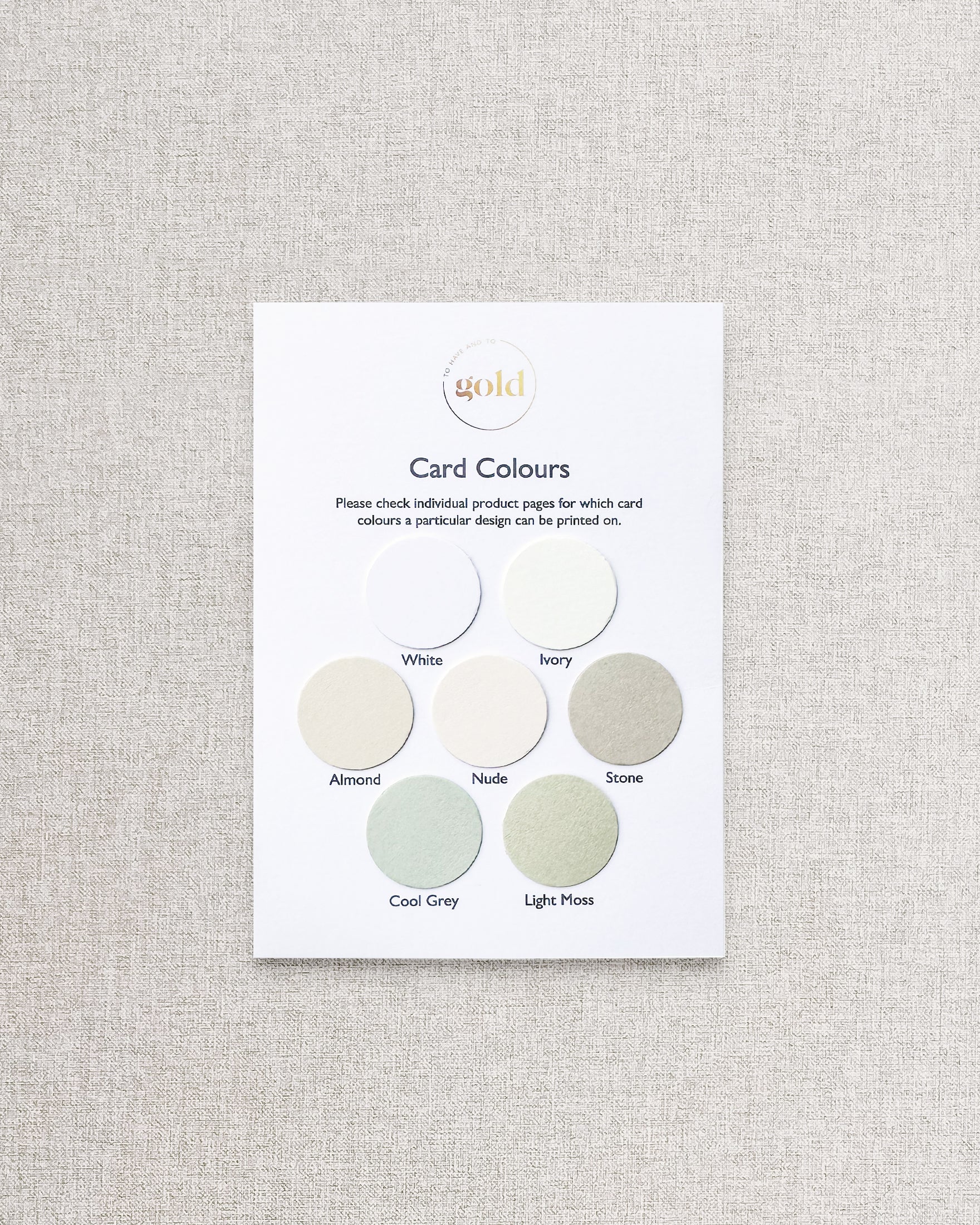 Card Colour Swatches
