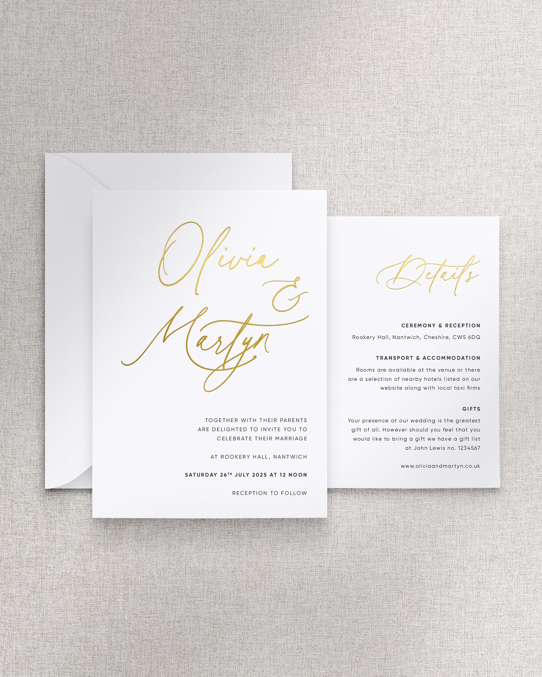 Celia Invitation 2 Card Suite