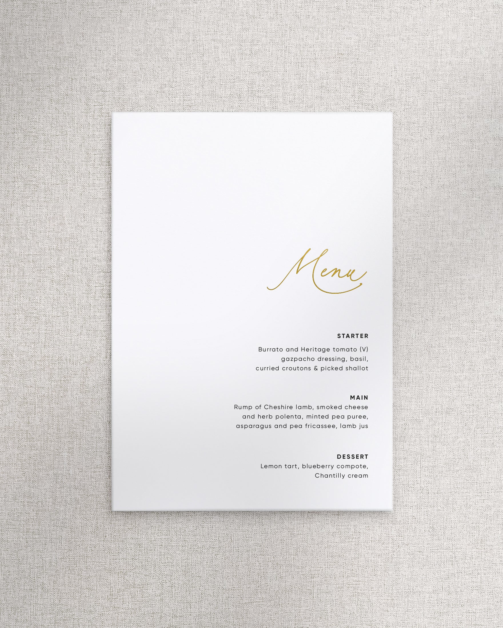 Celia Menu A5
