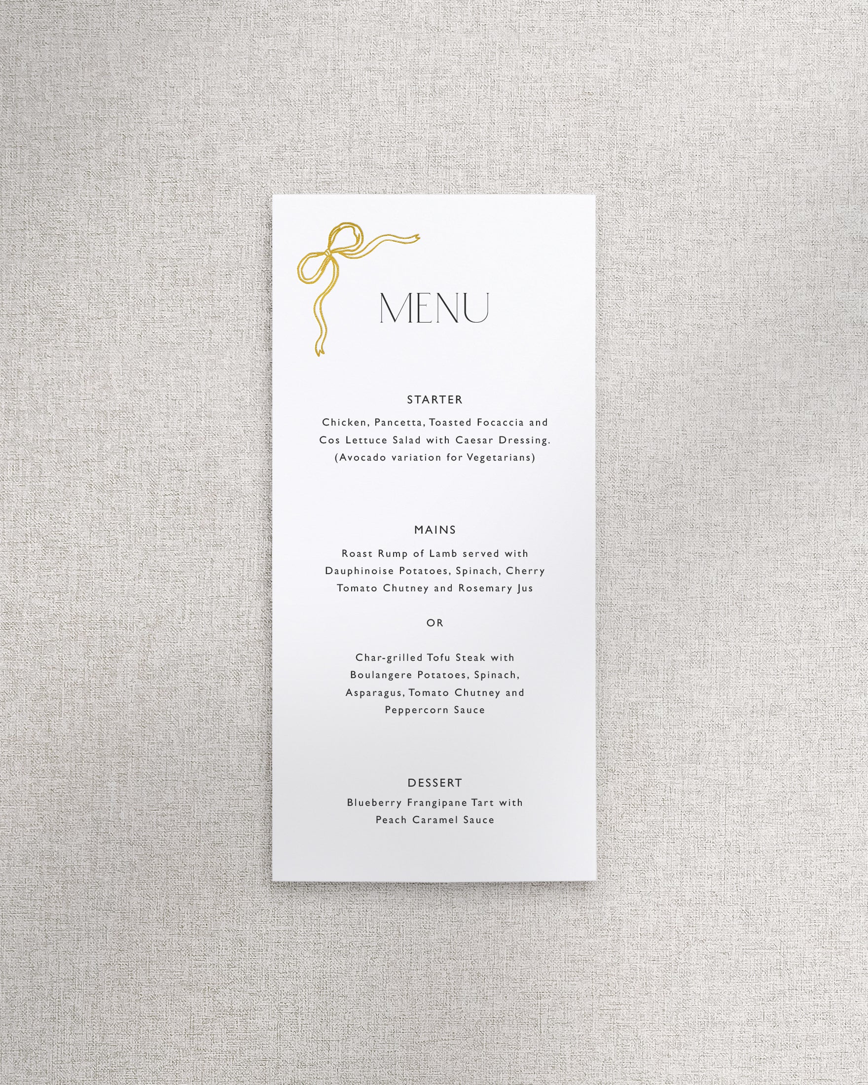 Florence Menu