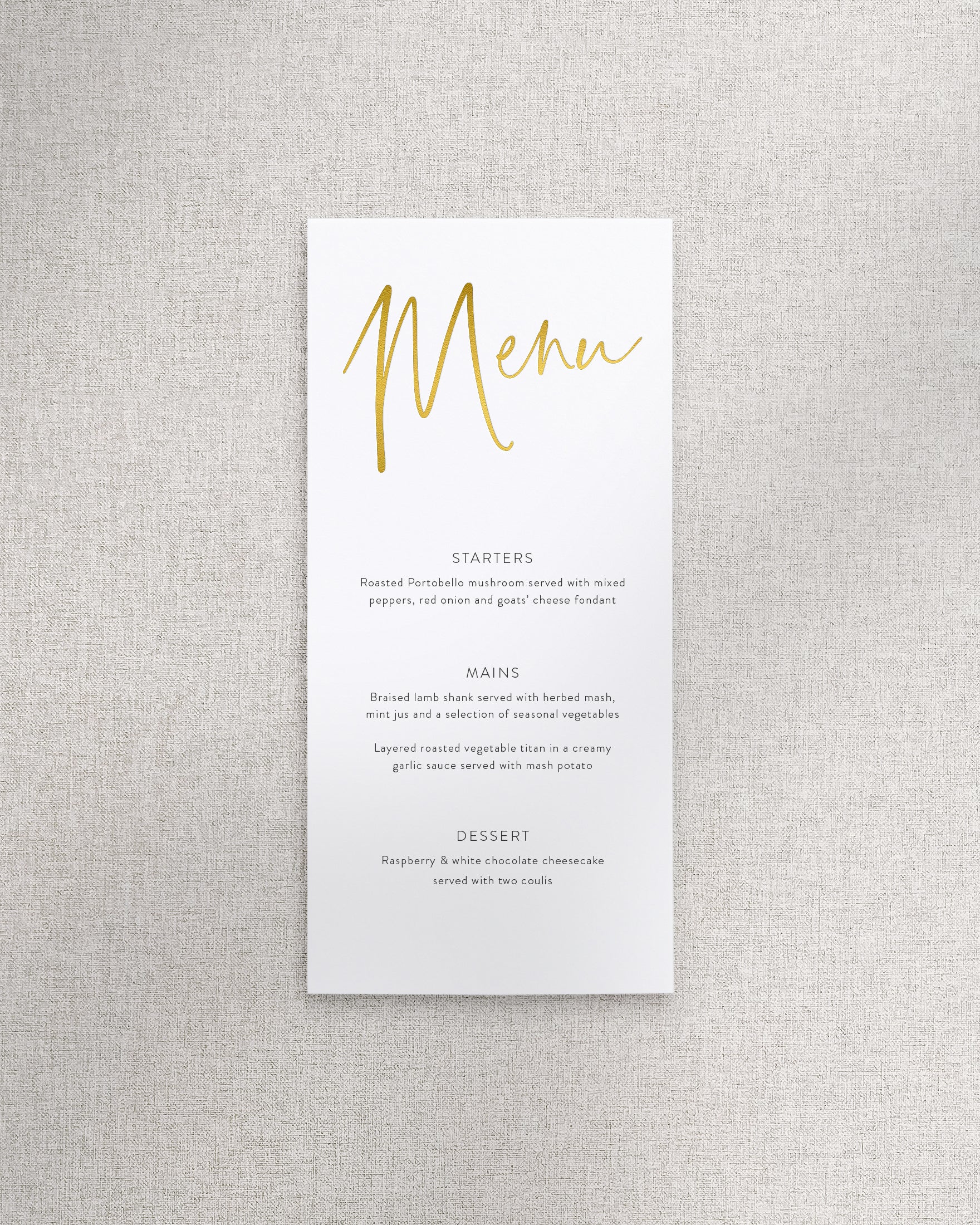 Juliet Menu