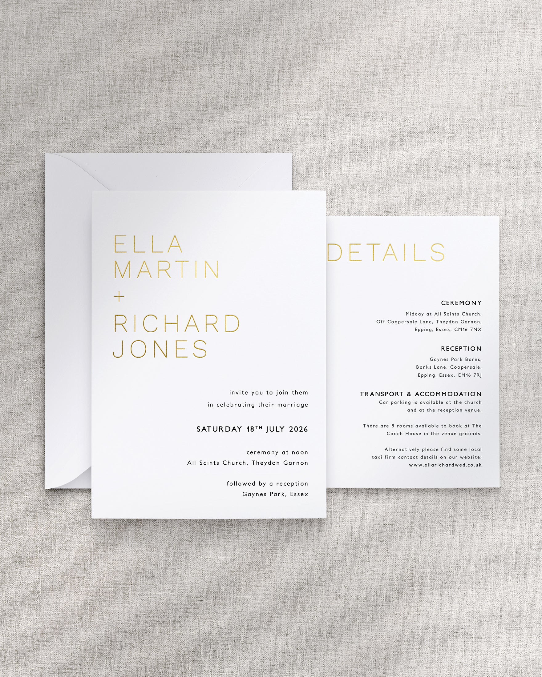 Milan Invitation 2 Card Suite