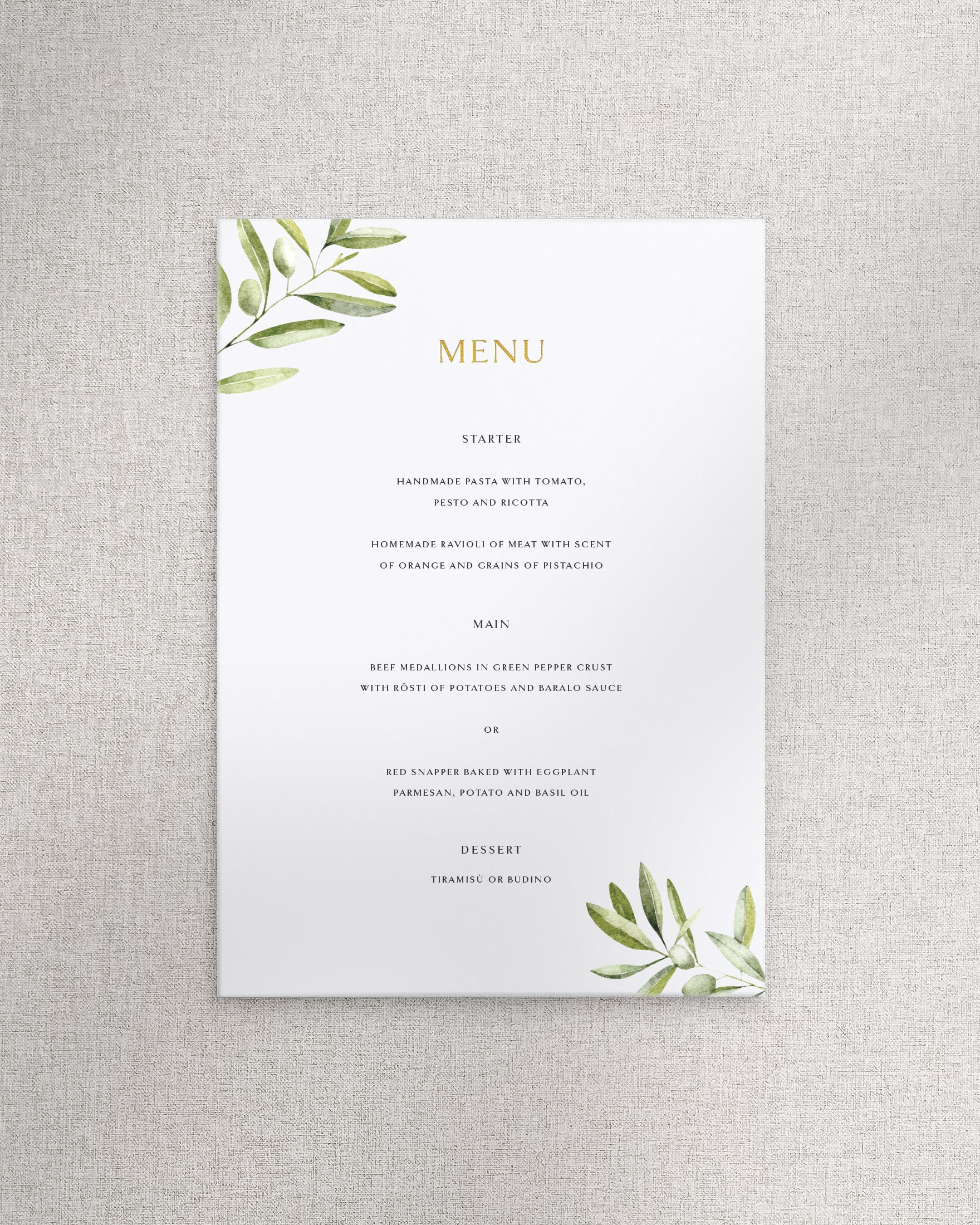Verona Menu A5