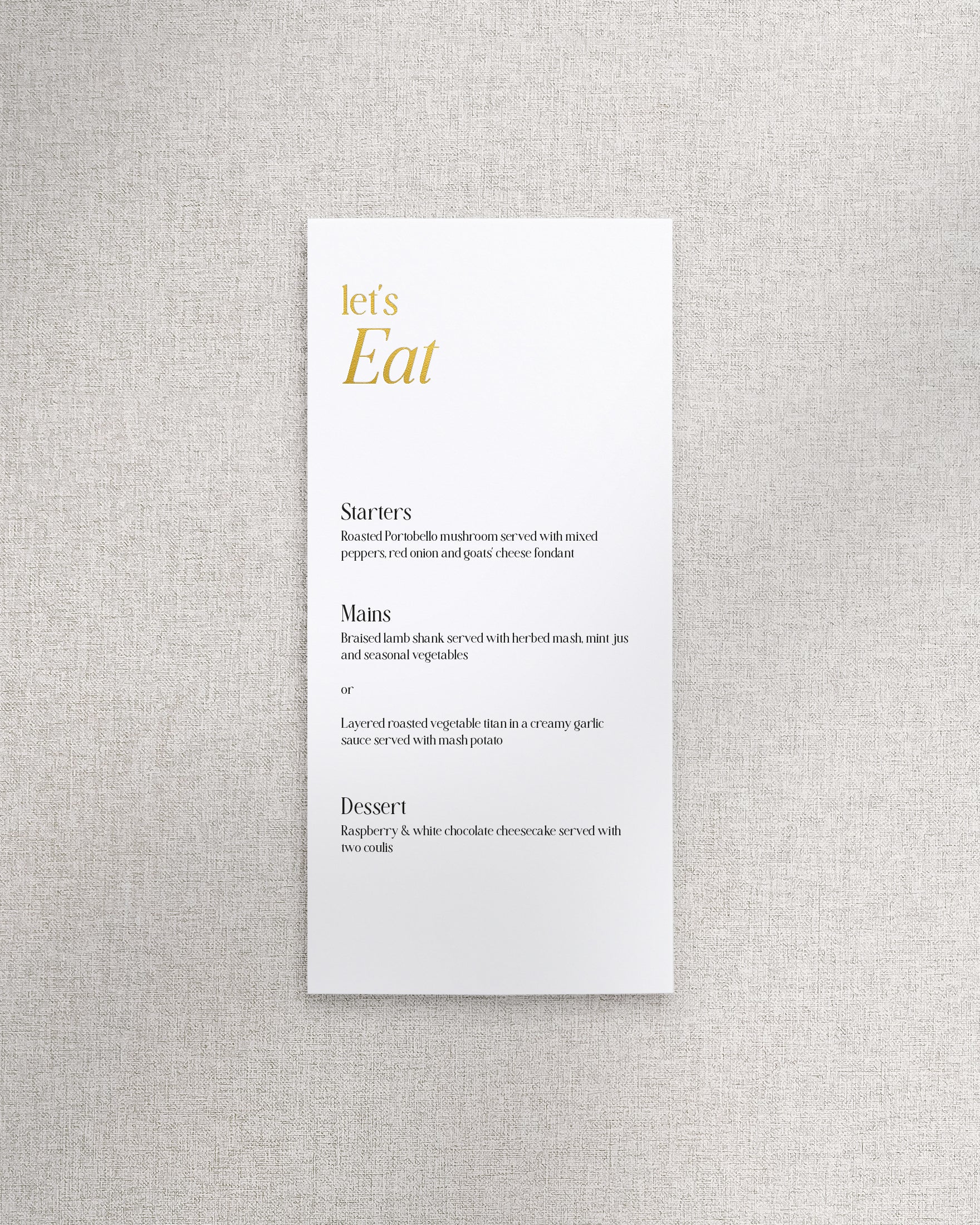 Vienna Menu