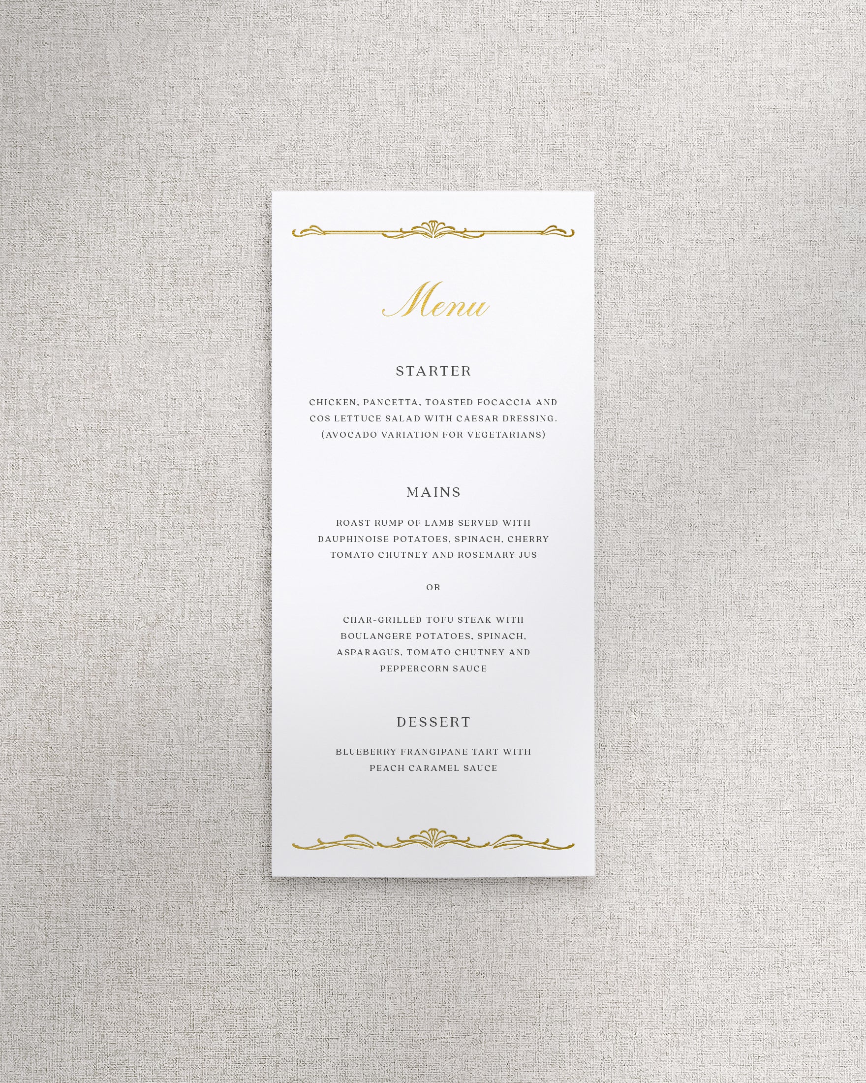Windsor Menu