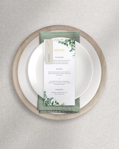 Anthony Menu on Plate