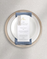 Ariel Menu on Plate