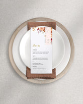 Augustus Menu on Plate