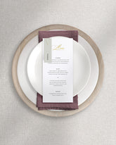 Beatrice Menu on Plate