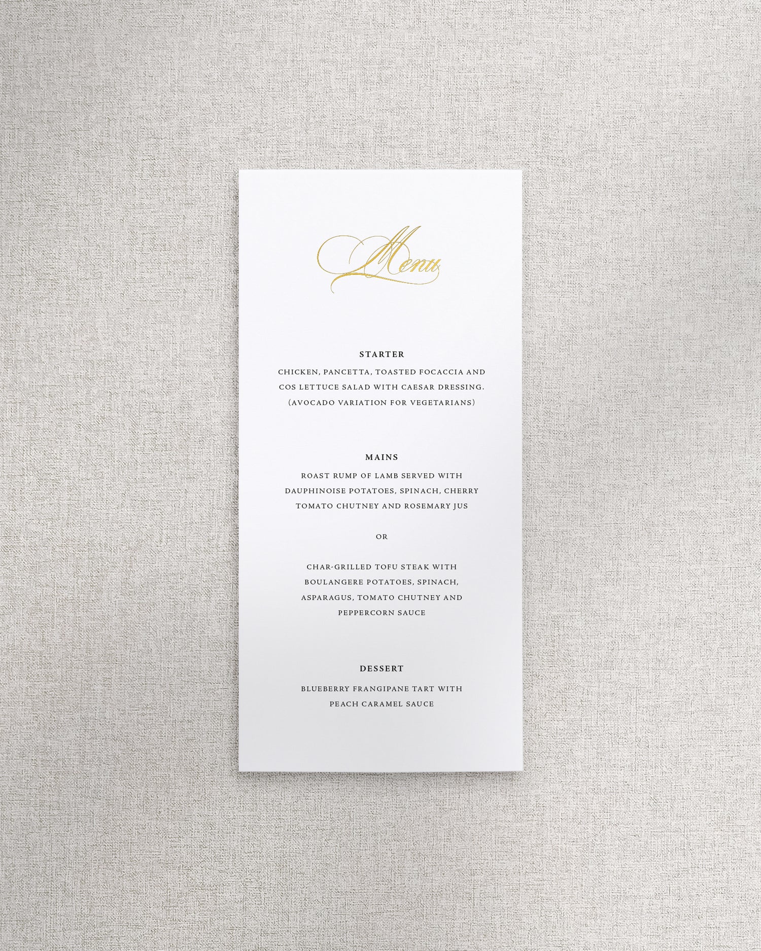 Beatrice Menu