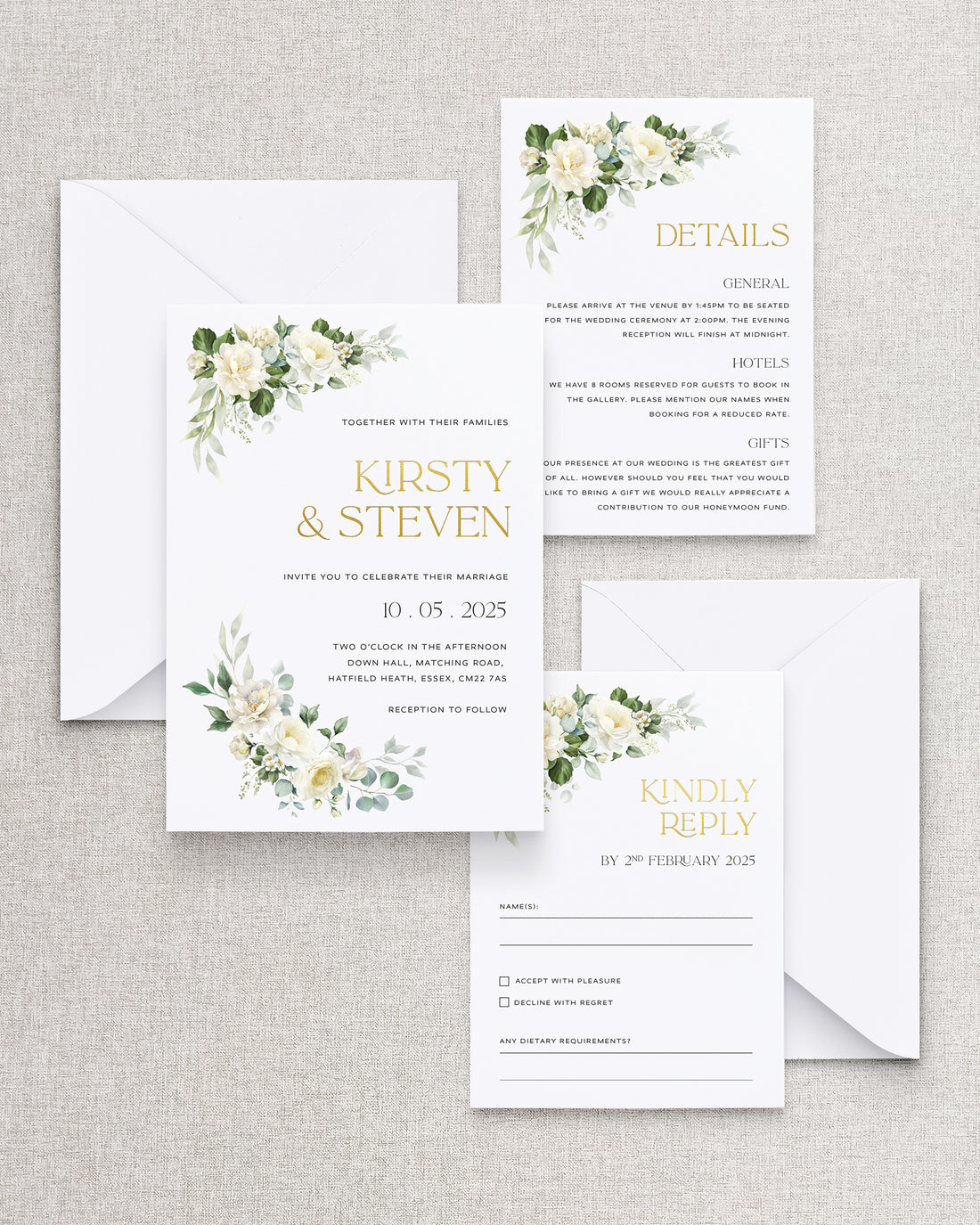 Bianca Invitation 3 Card Suite