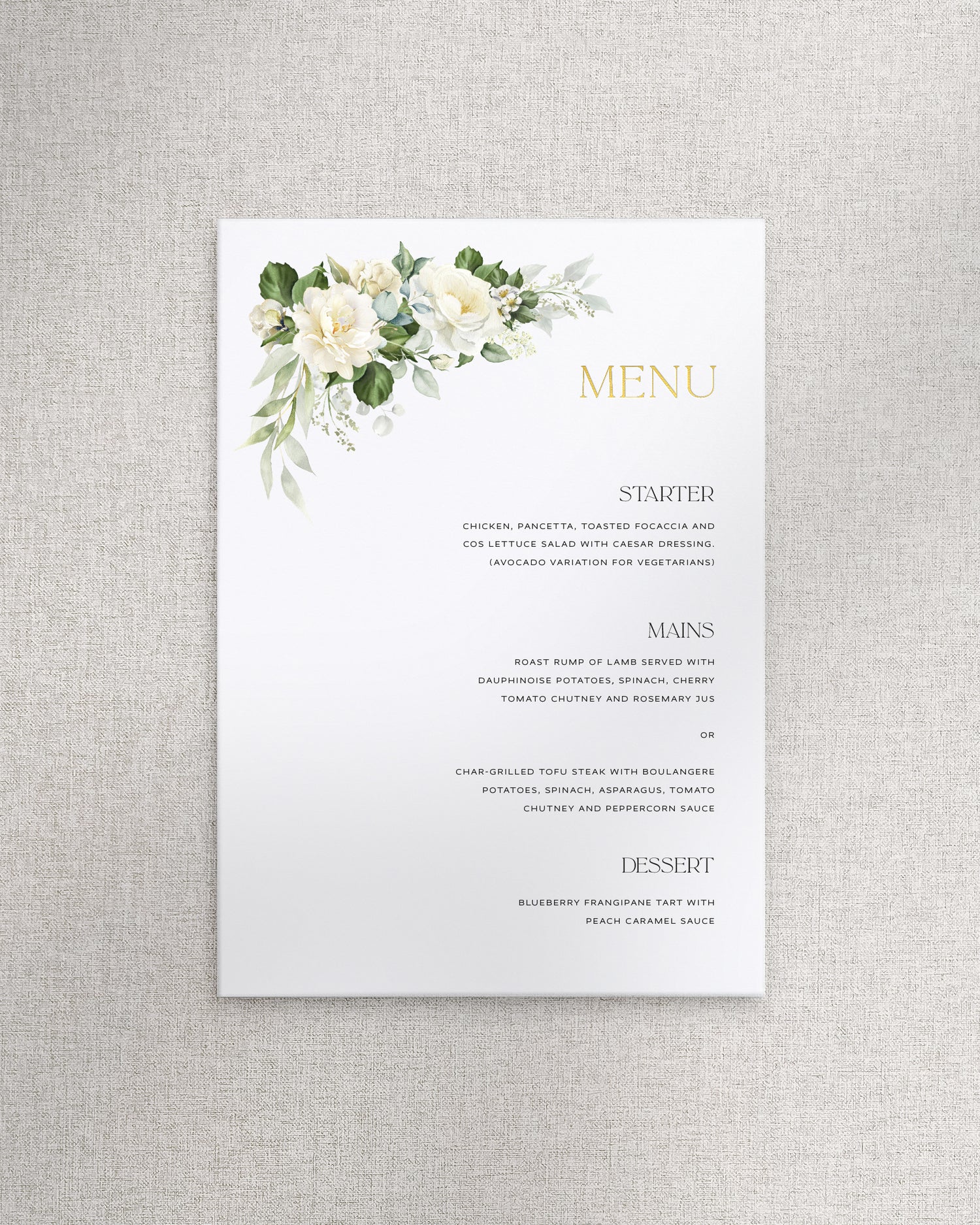 Bianca Menu A5