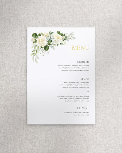 Bianca Menu A5