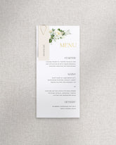 Bianca Menu with Name Tag