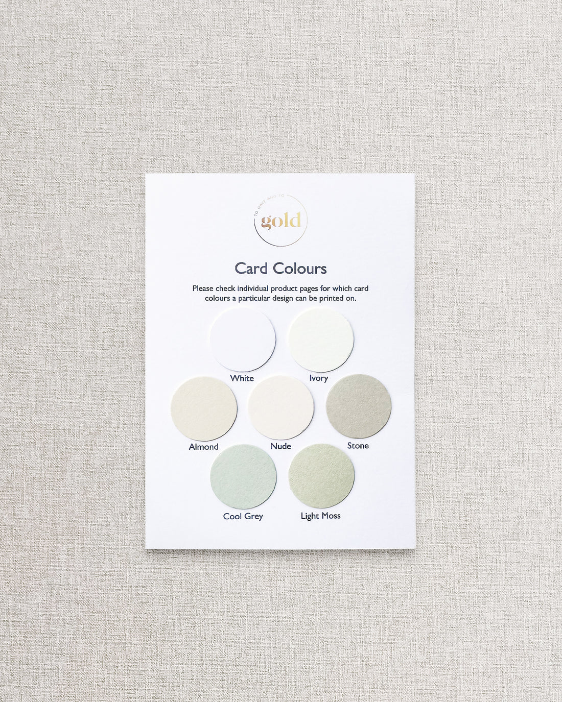 Card Colour Swatches
