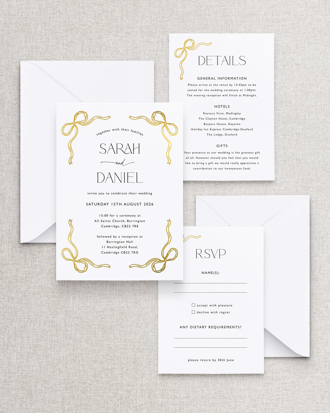 Florence Invitation 3 Card Suite