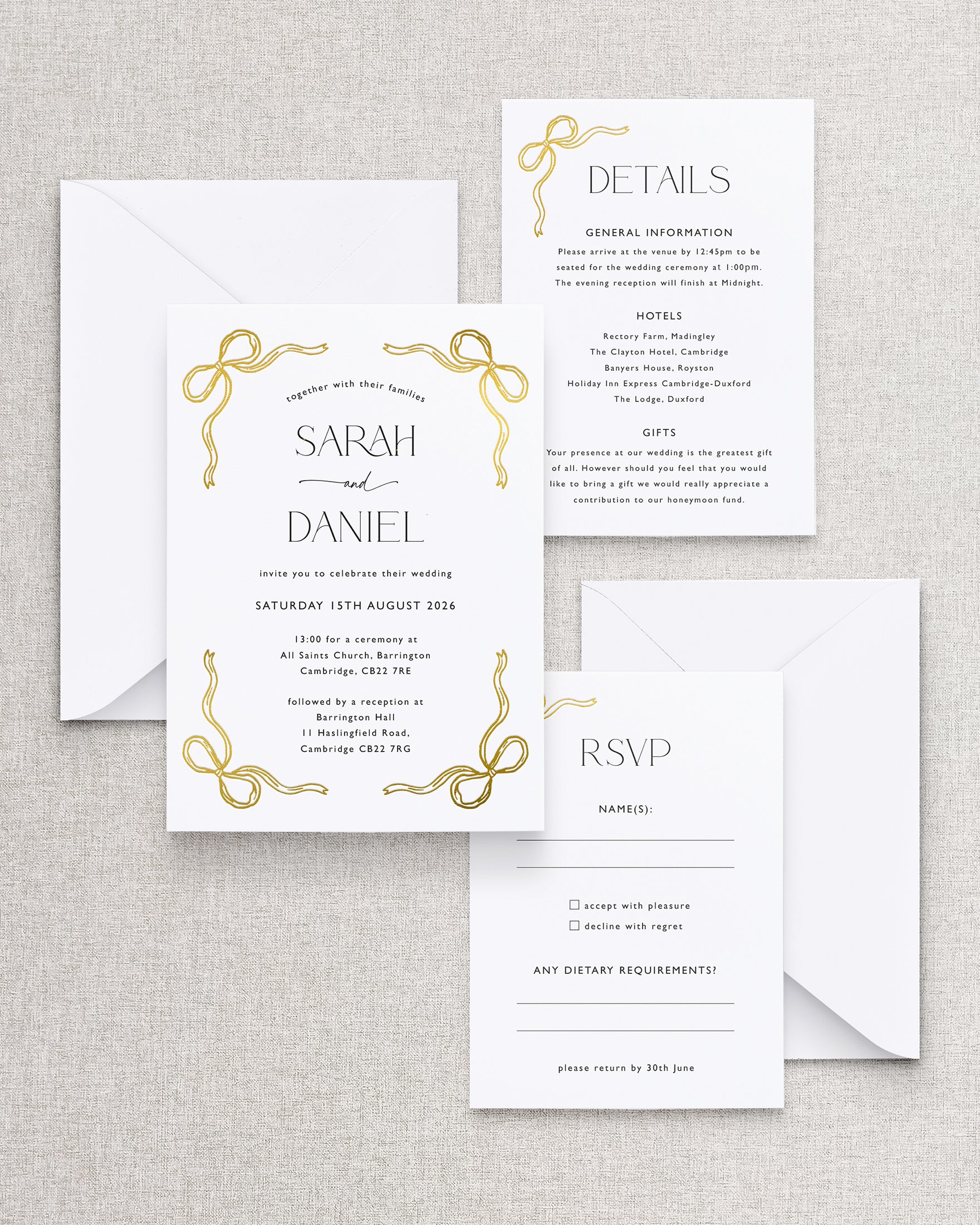 Florence Invitation 3 Card Suite