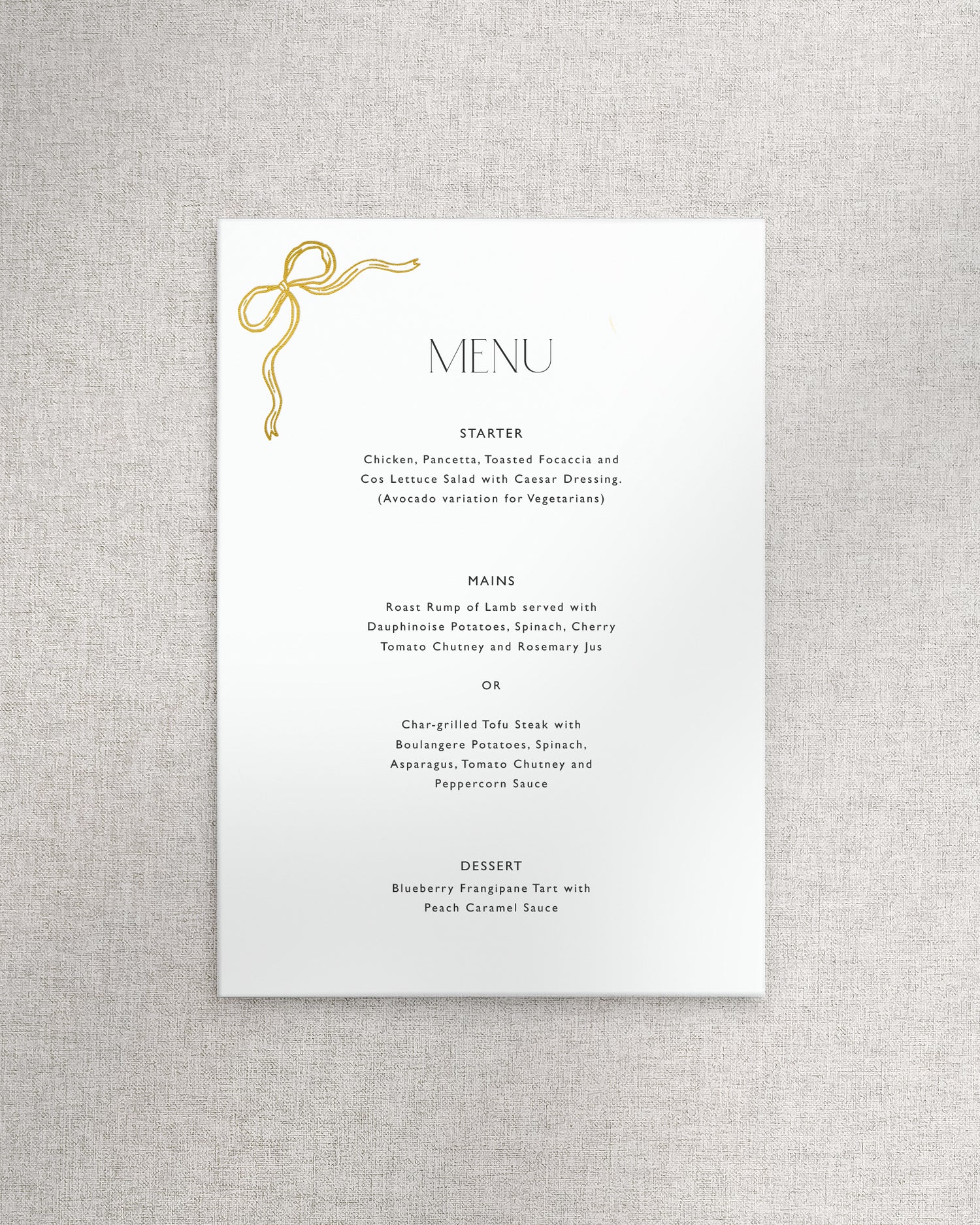 Florence Menu A5
