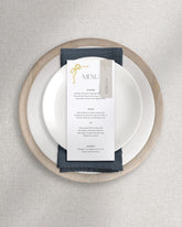 Florence Menu on Plate
