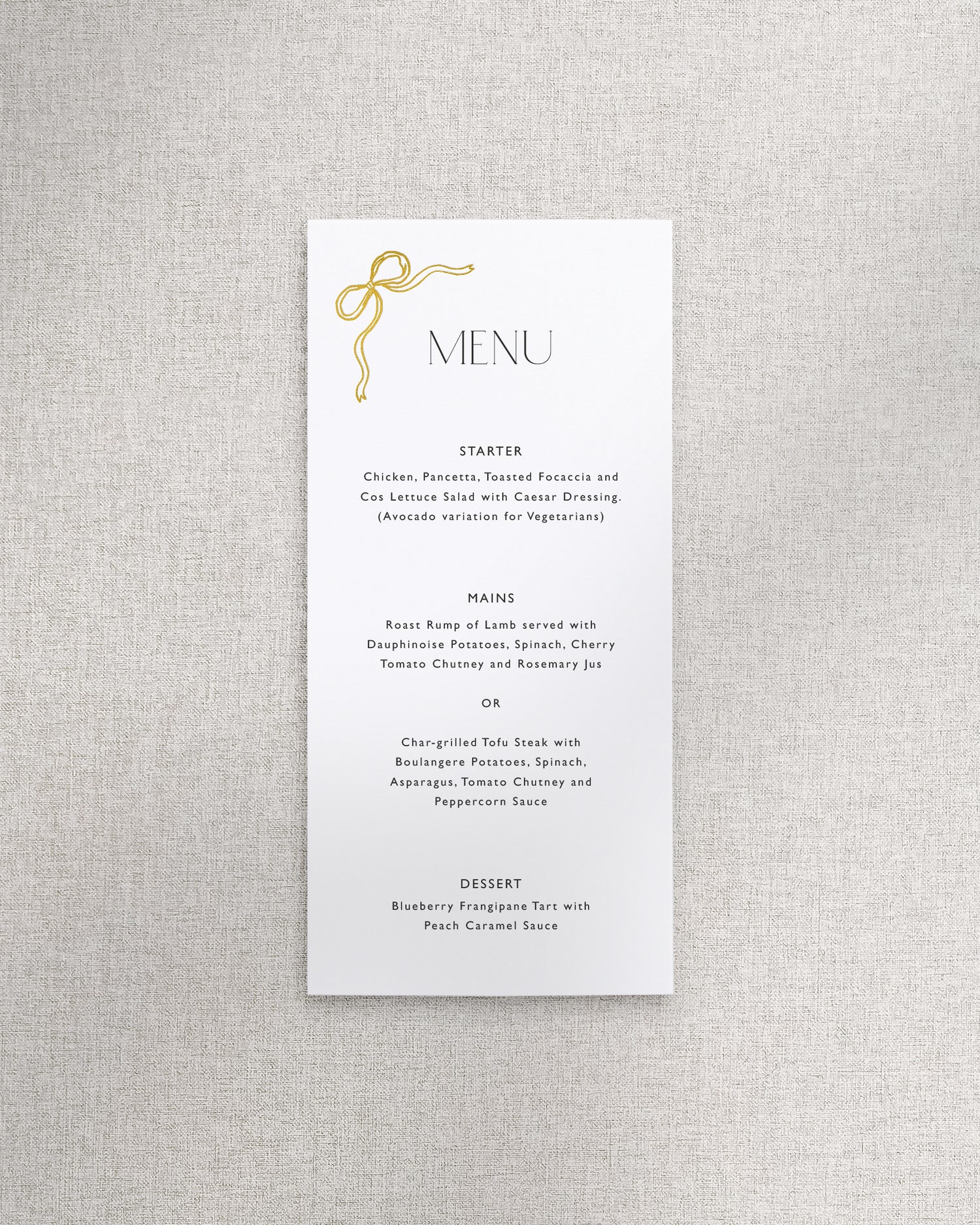 Florence Menu