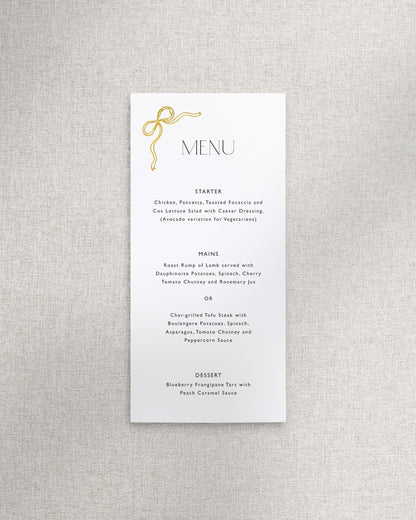Florence Menu