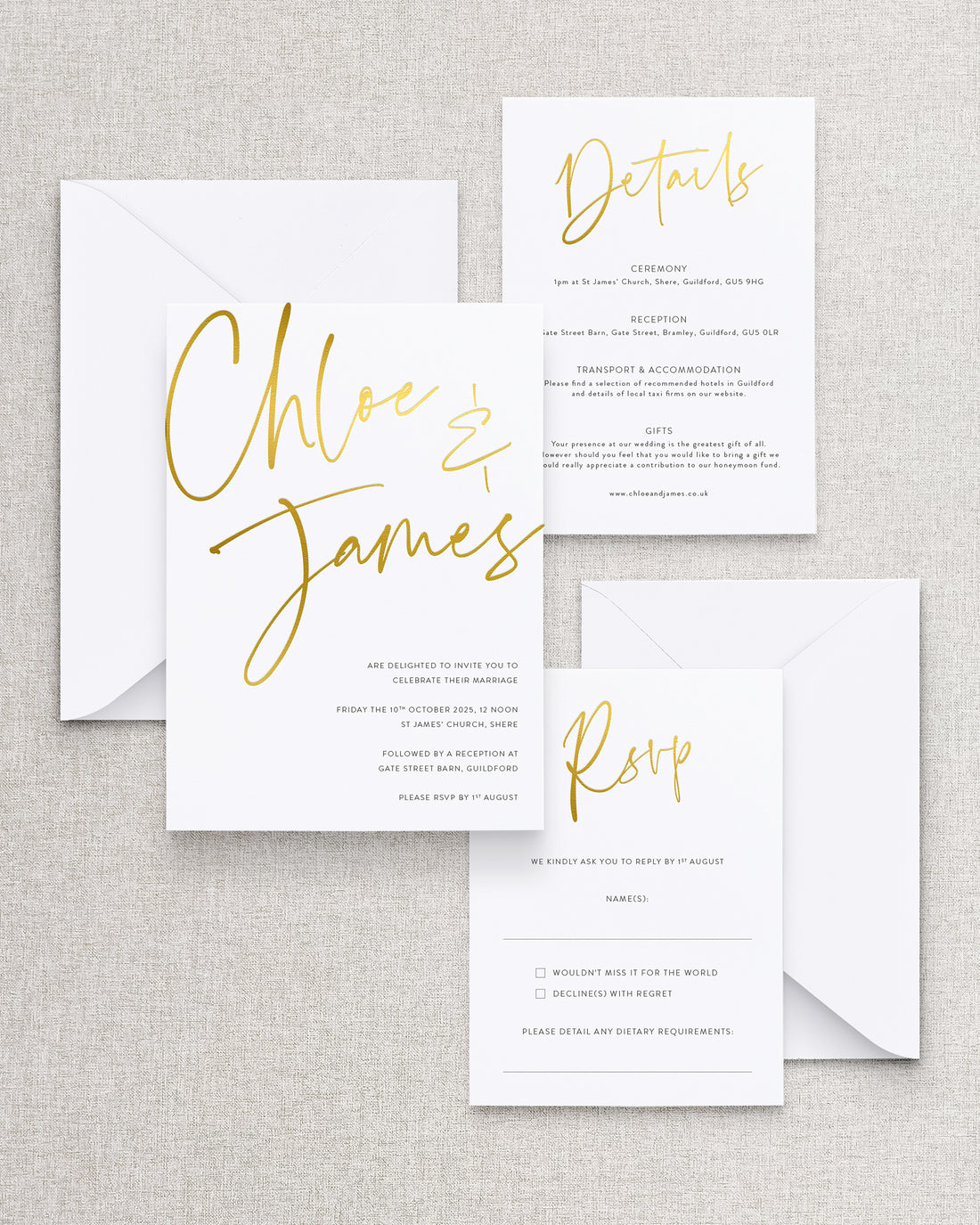 Juliet Invitation 3 Card Suite