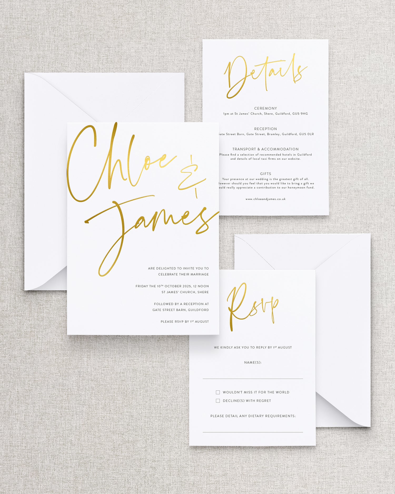 Juliet Invitation 3 Card Suite