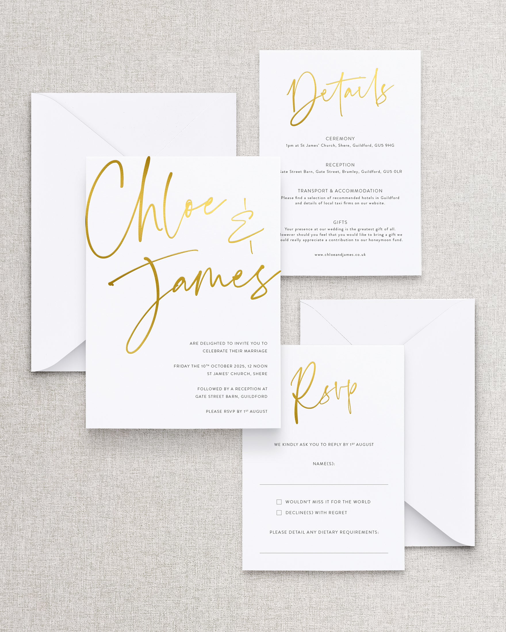 Juliet Invitation 3 Card Suite