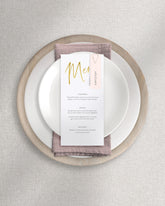 Juliet Menu on Plate