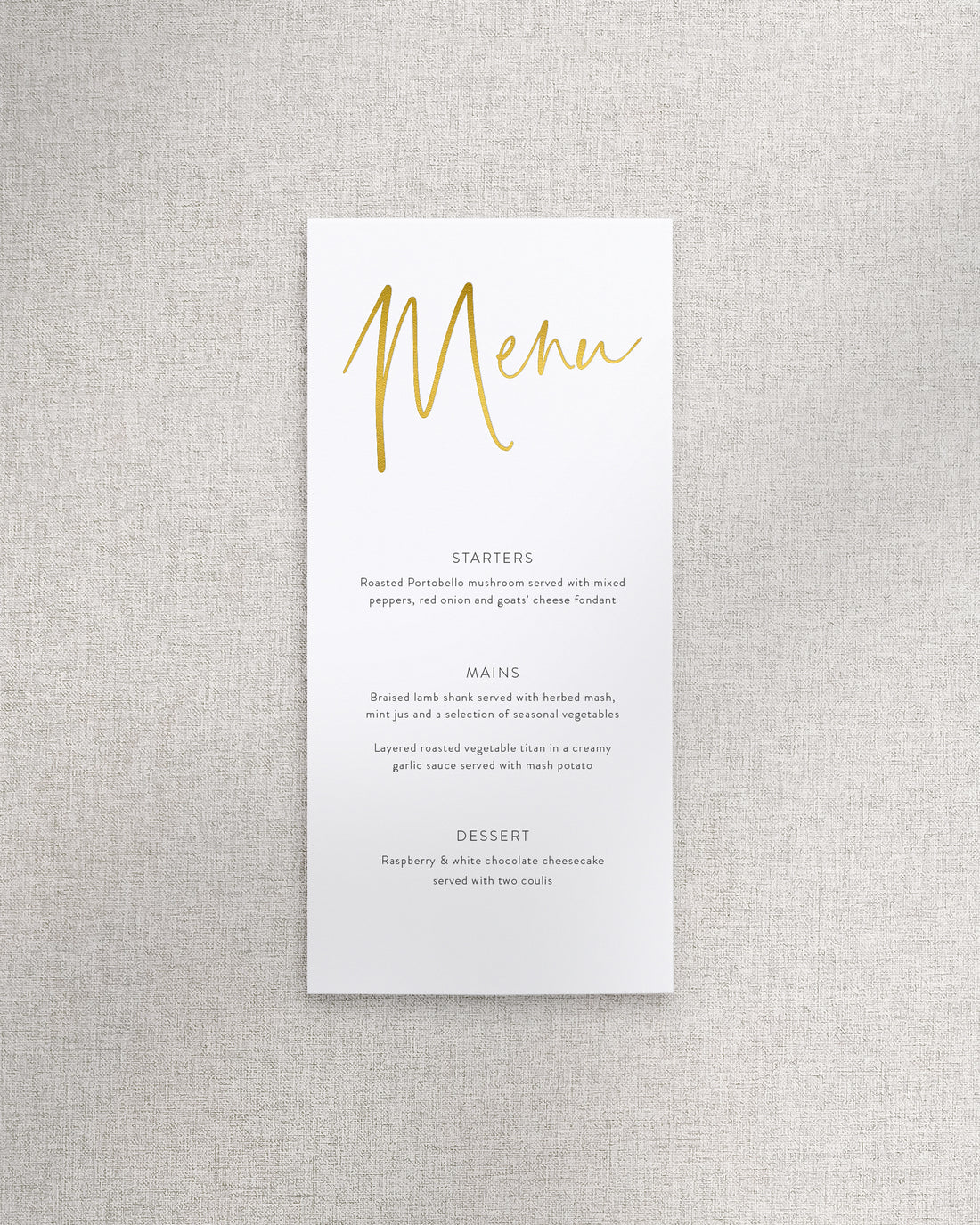 Juliet Menu