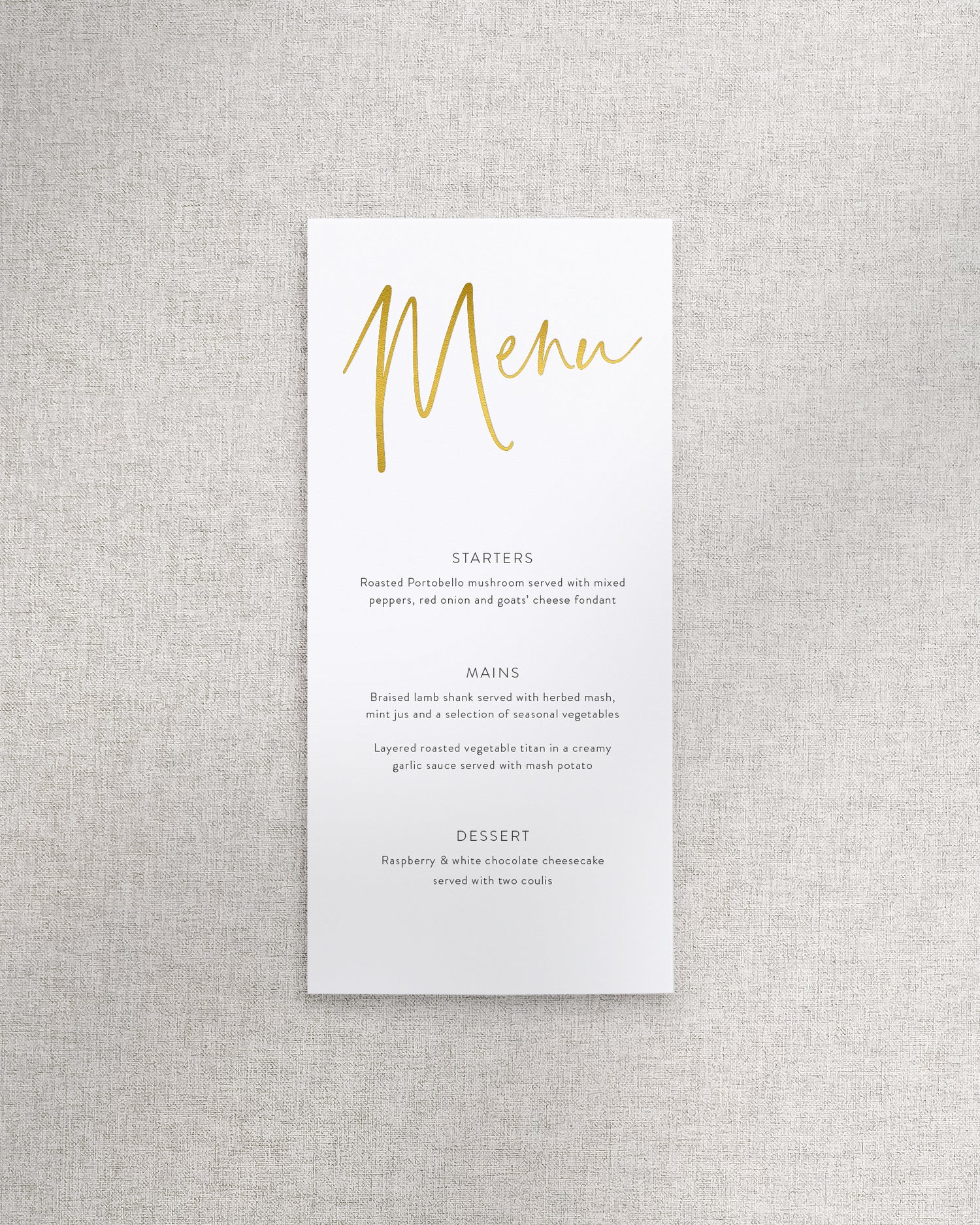Juliet Menu