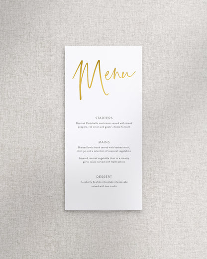 Juliet Menu