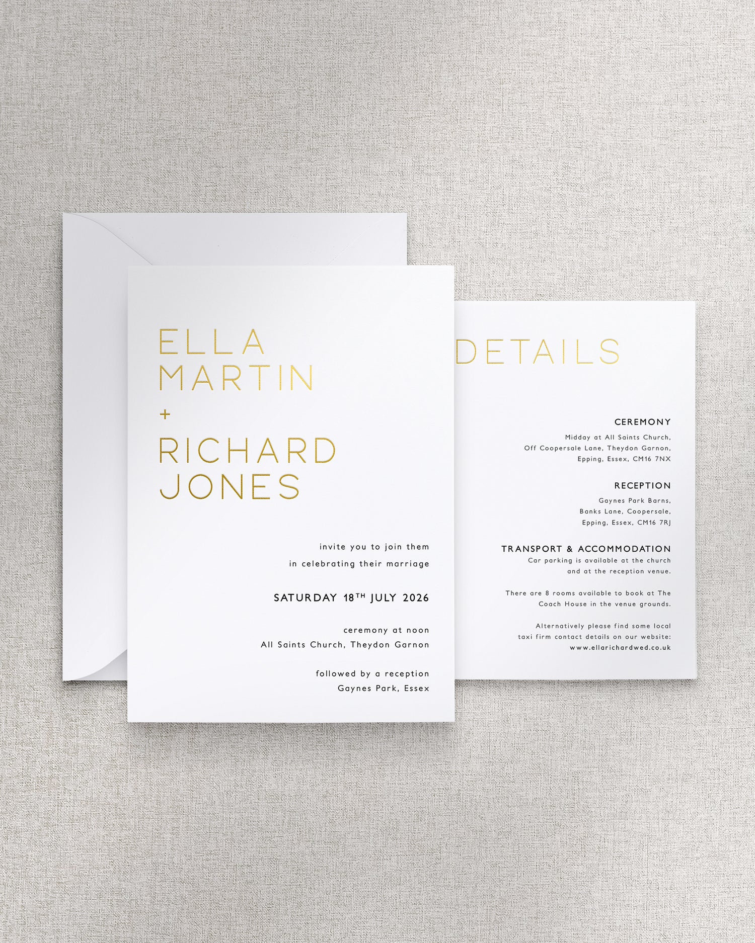 Milan Invitation 2 Card Suite