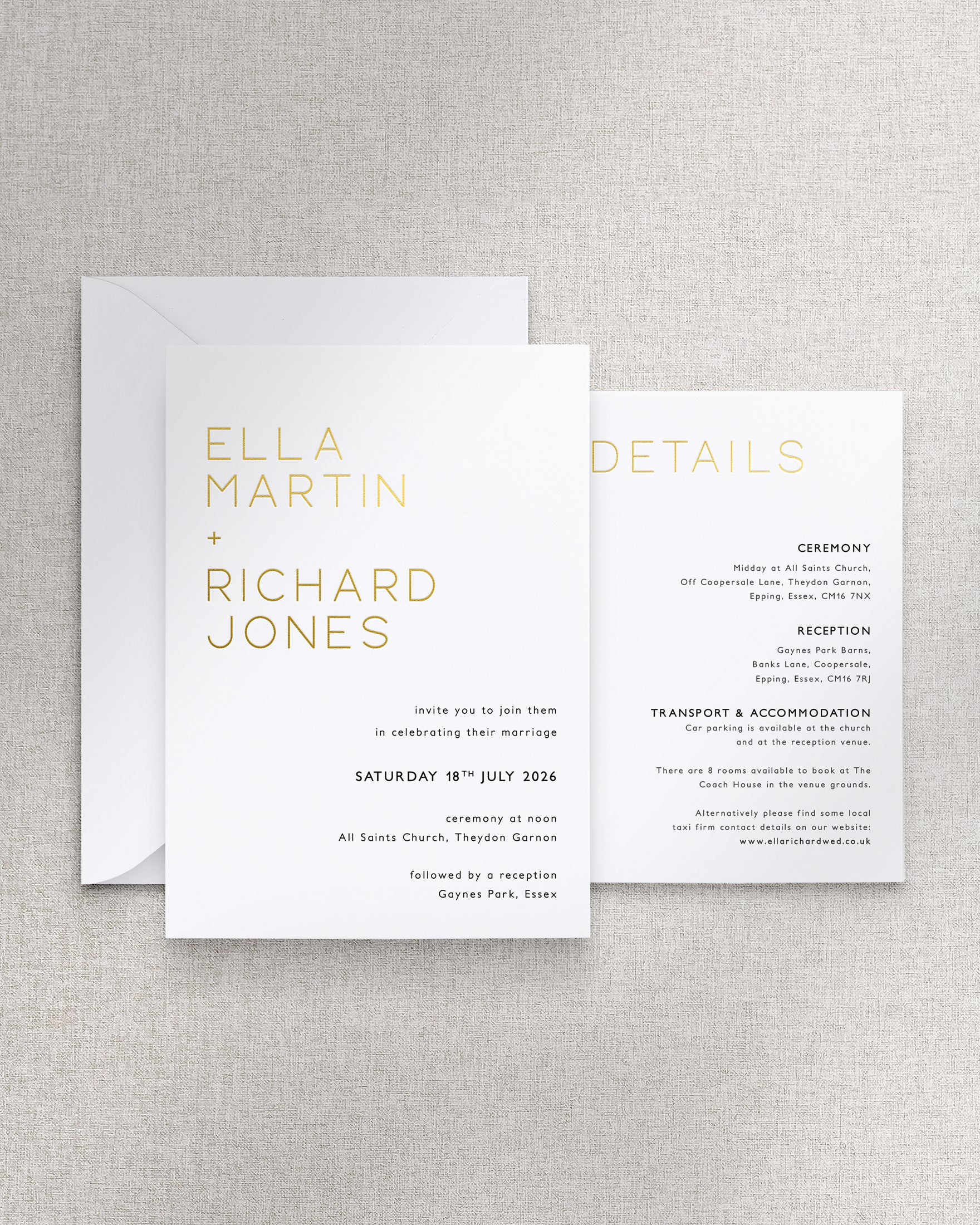 Milan Invitation 2 Card Suite