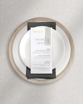 Milan Menu on Plate