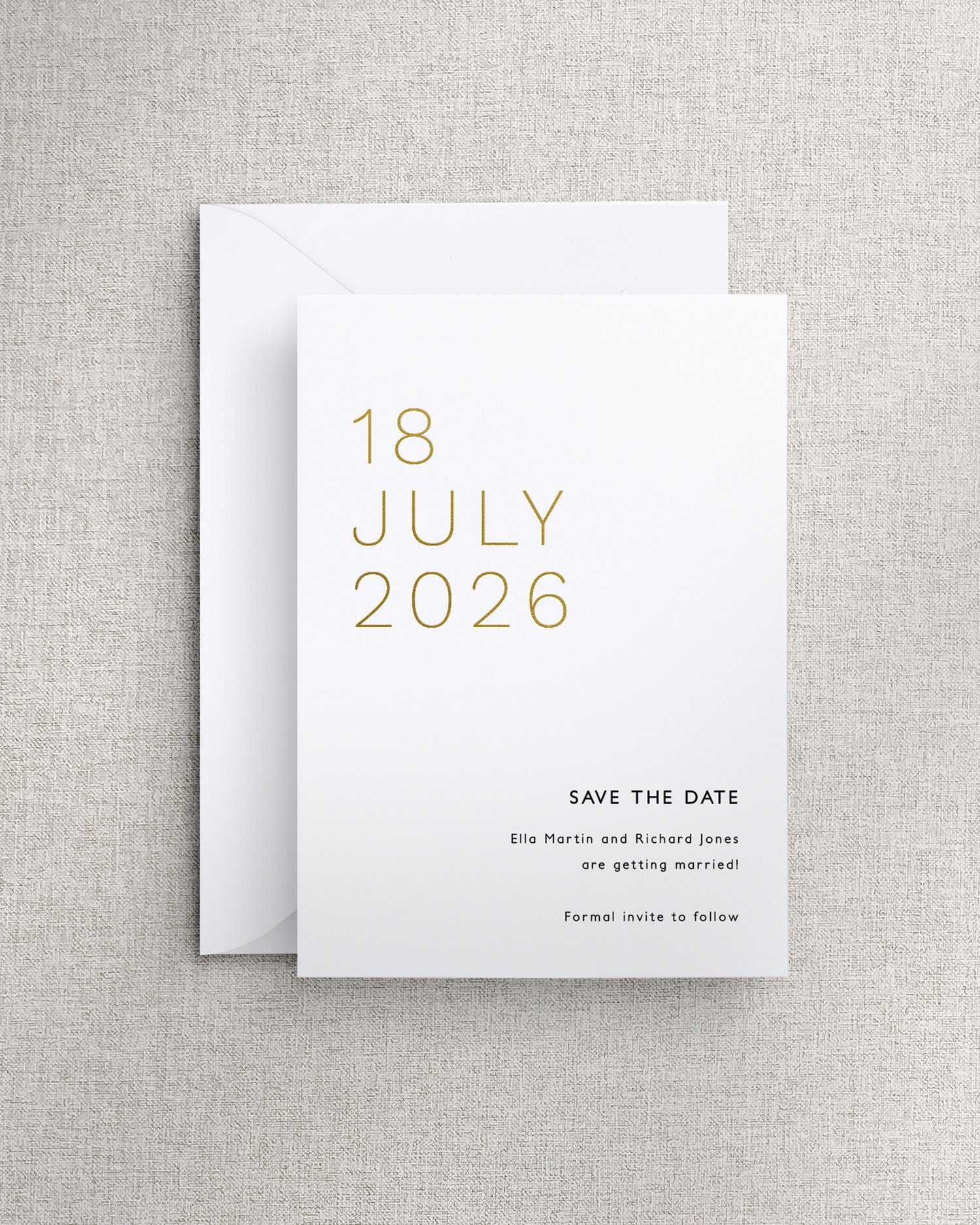 Milan Save the Date Card