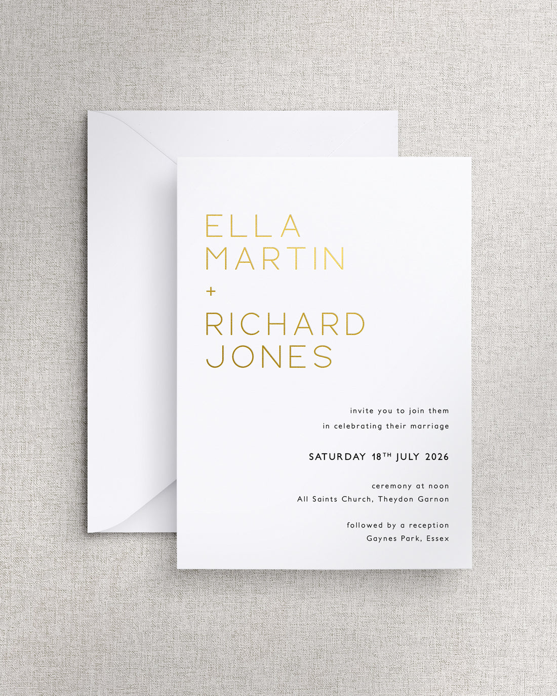 Milan Wedding Invitation