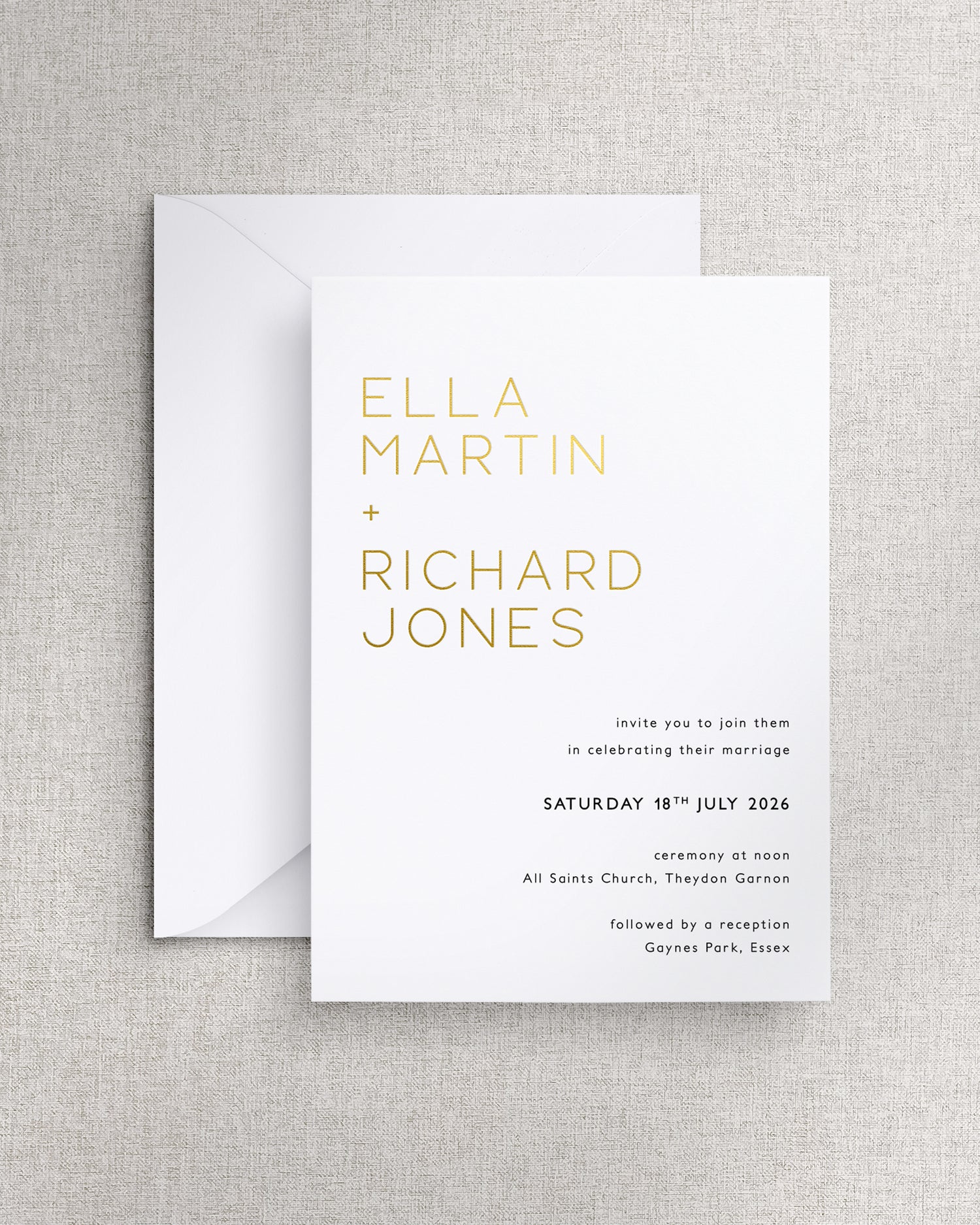 Milan Wedding Invitation