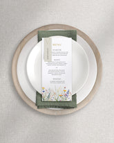 Ophelia Menu on Plate