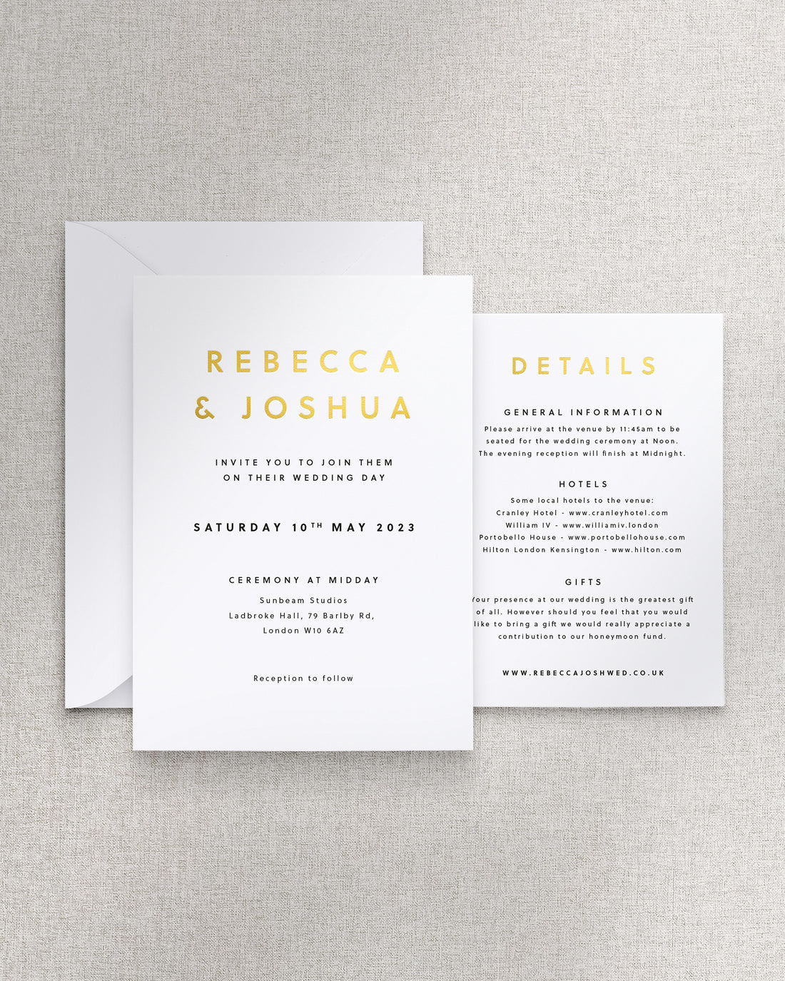 Romeo Invitation 2 Card Suite