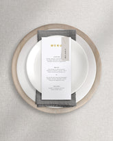 Romeo Menu on Plate