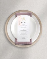 Rosalind Menu on Plate