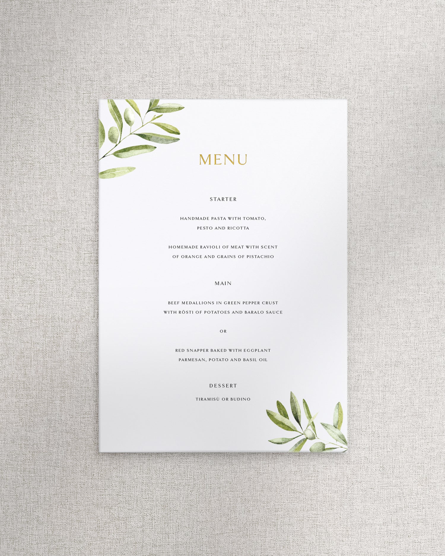 Verona Menu A5