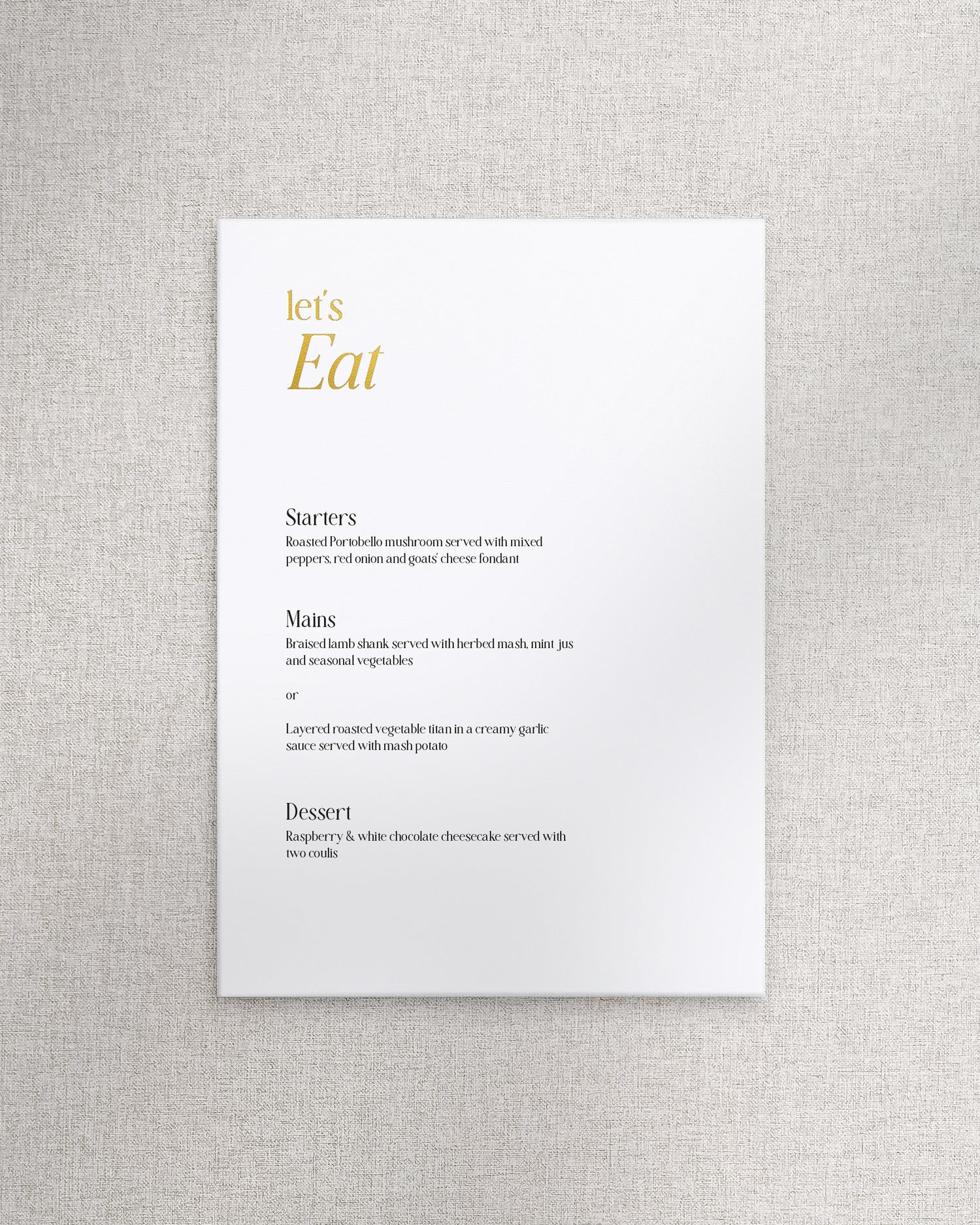 Vienna Menu A5