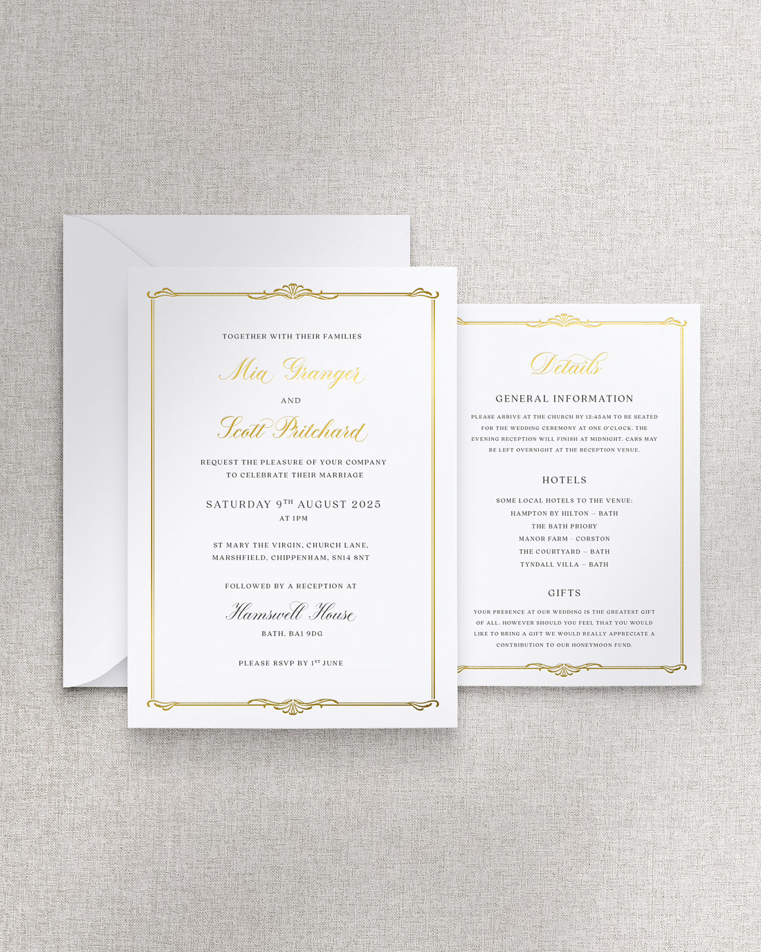 Windsor Invitation 2 Card Suite